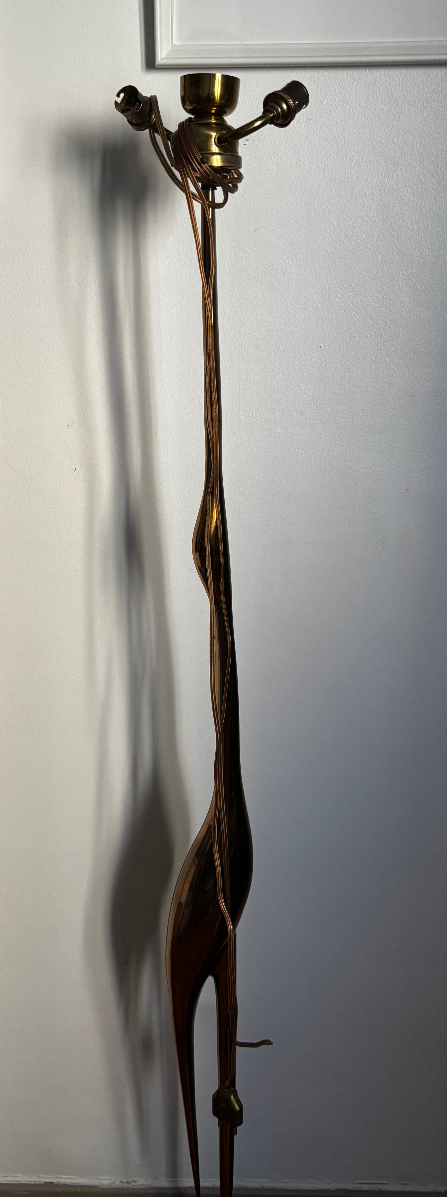 Lamp "Héron" signed René Broissand