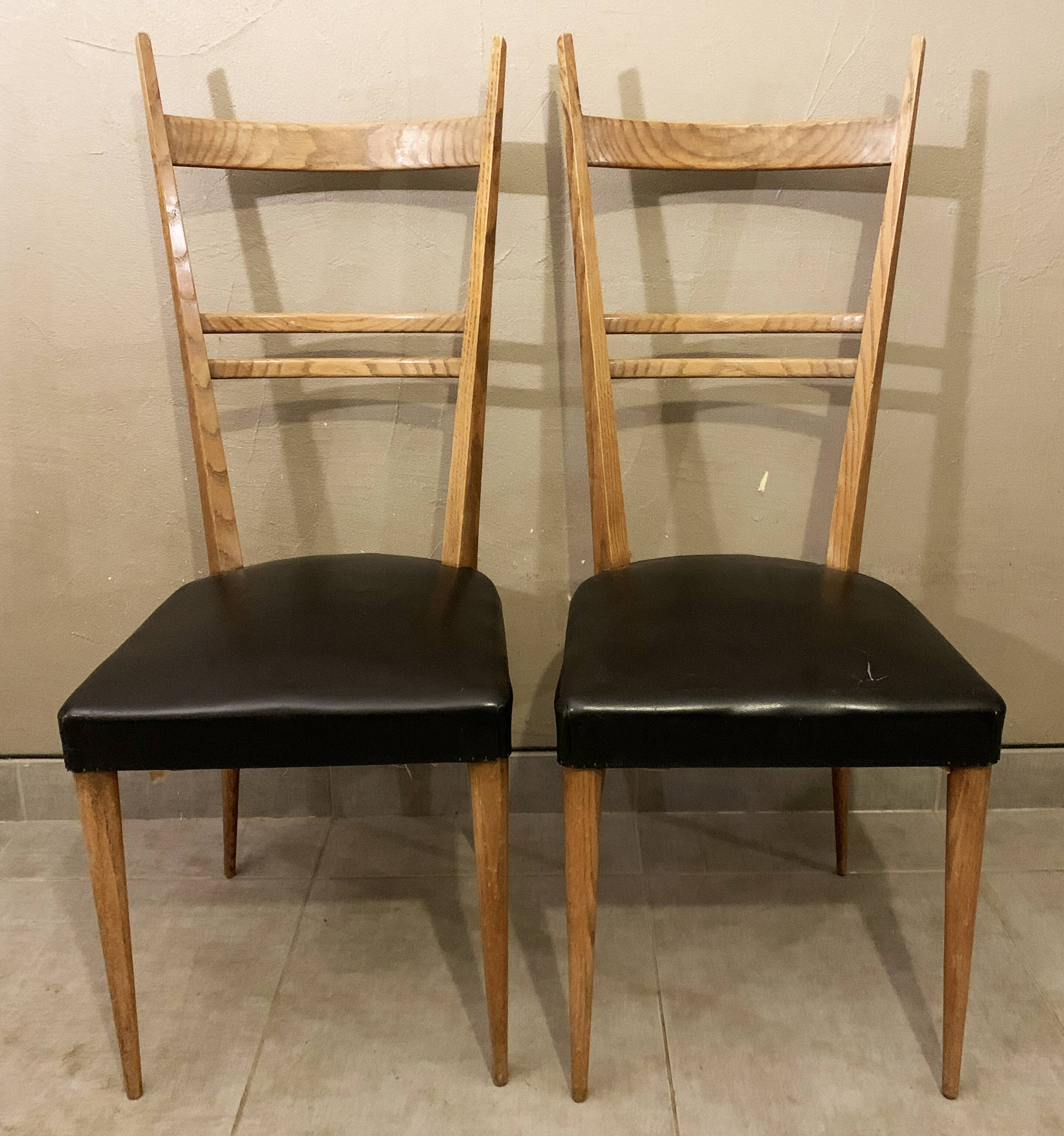 Pair of Italian chairs from the 1950s
