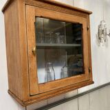 Antique oak wall or installation window
