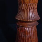 Exotic vase in carved wood