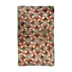 Tapis ancien Américain Hooke géométrique fait main 146x234cm 1900