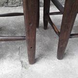 Mulched brutalist chairs, set of 6