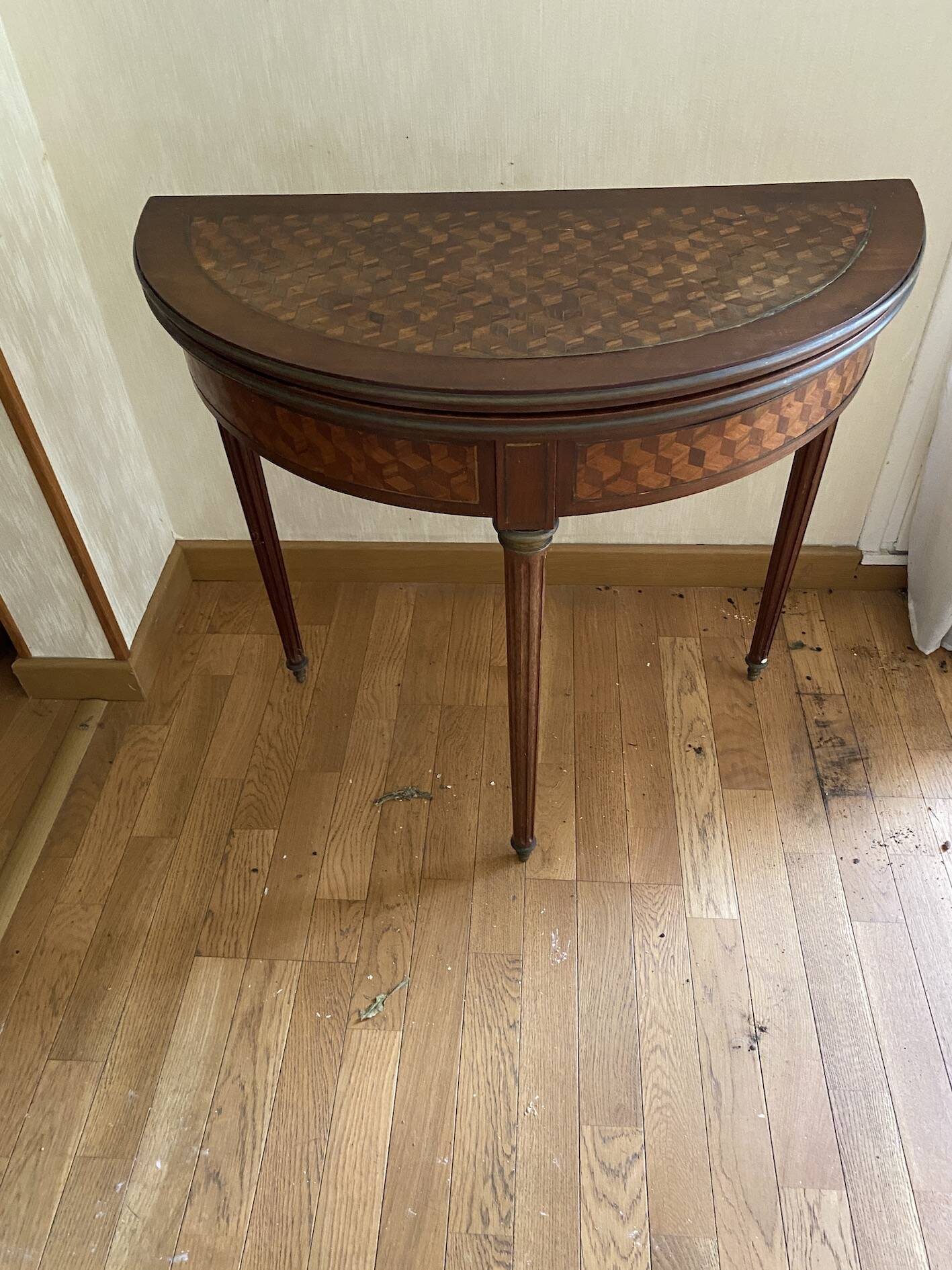 Half-Moon Game Table