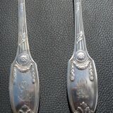 12 Dessert Cutlery Sets (forks + spoons) CHRISTOFLE MARIE-ANTOINETTE