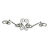 Old wrought iron coat rack