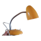Lampe de bureau articulée vintage en métal jaune et acier