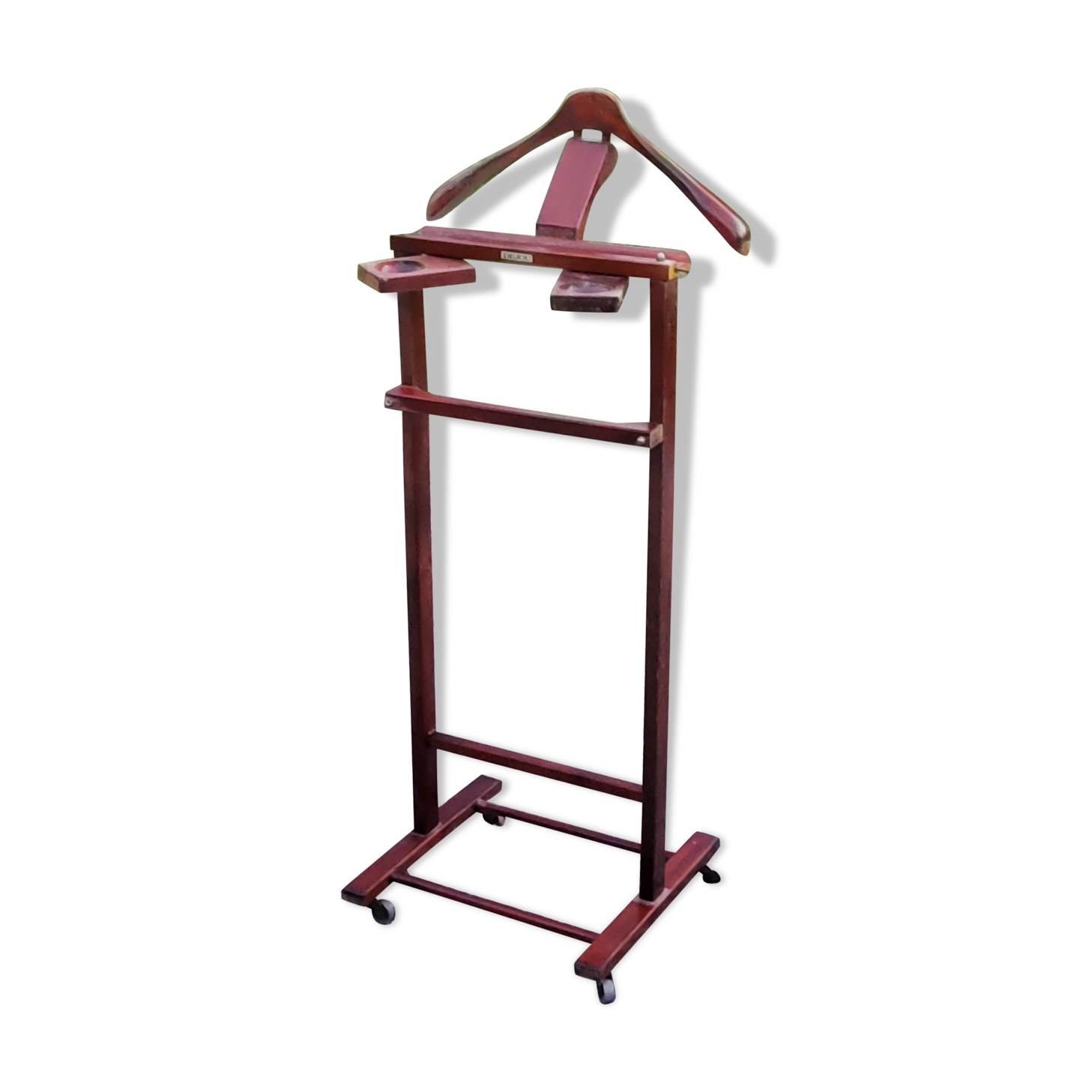 Mahogany stained wood valet Dejou editor