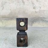 Vintage wooden candle holder.