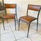 2 chaises d’école adulte mullca 510 design vintage années 60 originale