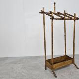 Support de parapluie en bambou, années 1960