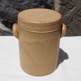 Confit pot in beige sandstone