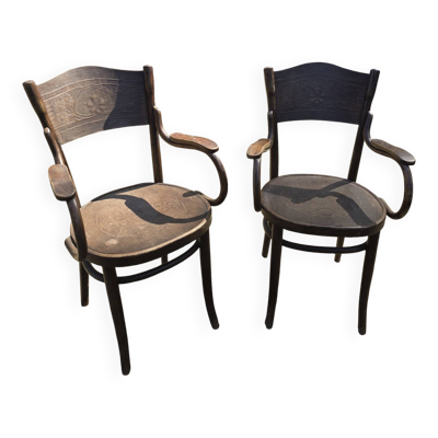 Paire de fauteuils thonet