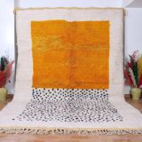 Handmade Moroccan wool rug, 250cm x 150cm, unique piece.