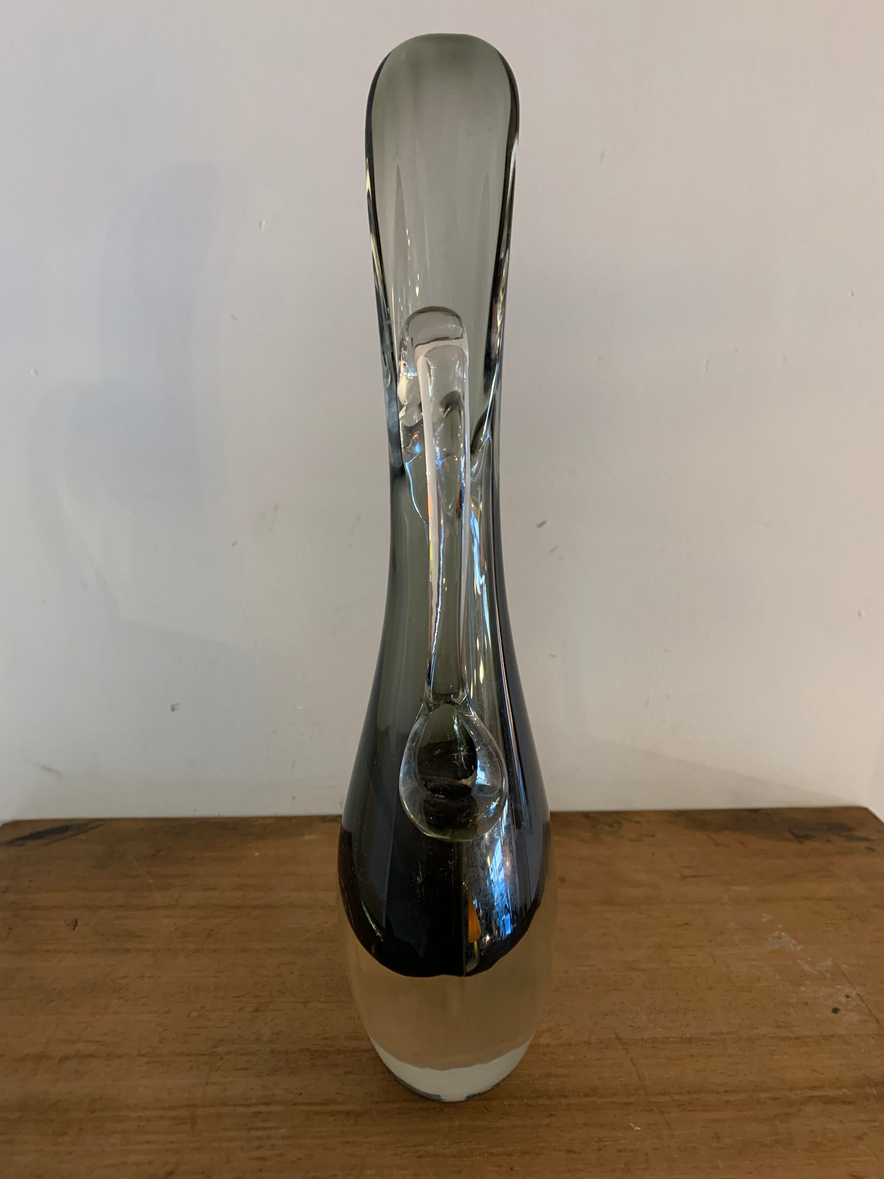 Sommerso Murano glass vase 1960