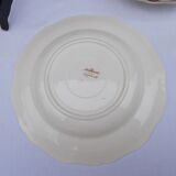 Lot of 8 hollow plates Sarreguemines agreste models