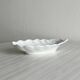 White ceramic shell bowl