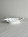 White ceramic shell bowl