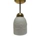Vintage pendant lamp in glass, Poland, 1960s