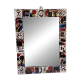 1960s ceramic mirror