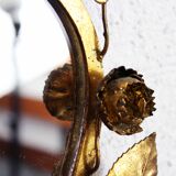 Old candlestick mirror gilded with leaf