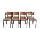 Series 8 vintage school chairs Mullca
