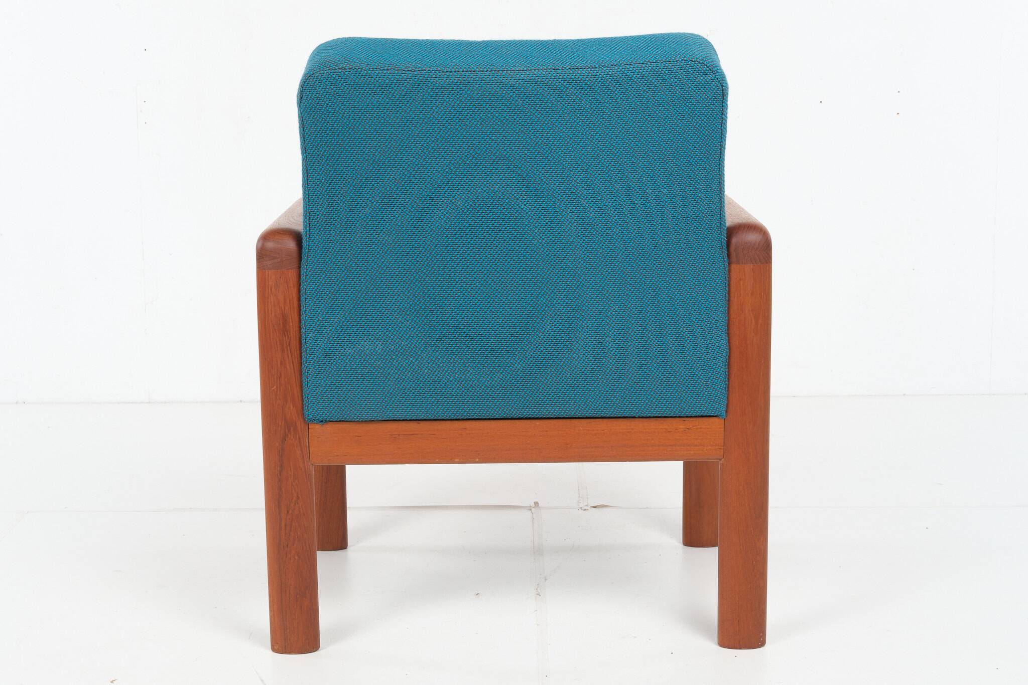 Kai Kristiansen armchair, vintage, 1960s, teak, Denmark, newly