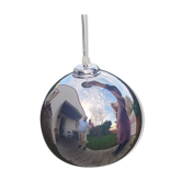 Suspension boule chromée vintage – Ø 30 cm – Très bon état

Suspension