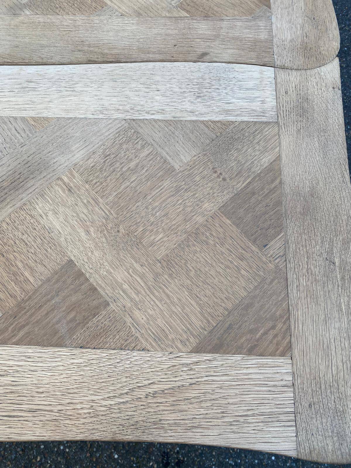 Louis XV extendable dining table, renovated, oak, 120-200cm, 19th century.