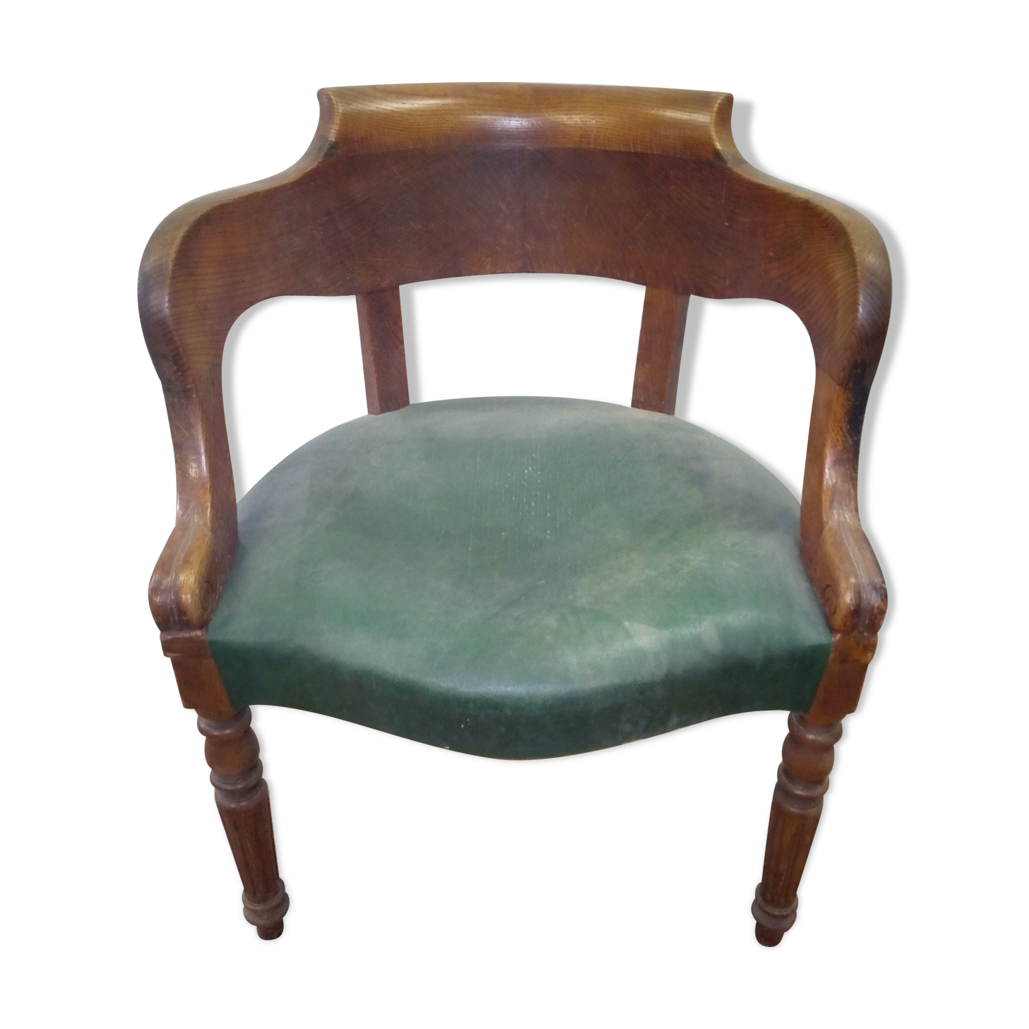 Louis Philippe oak office chair at the end of the 19th century