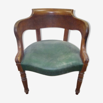 Louis Philippe oak office chair at the end of the 19th century