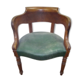 Louis Philippe oak office chair at the end of the 19th century