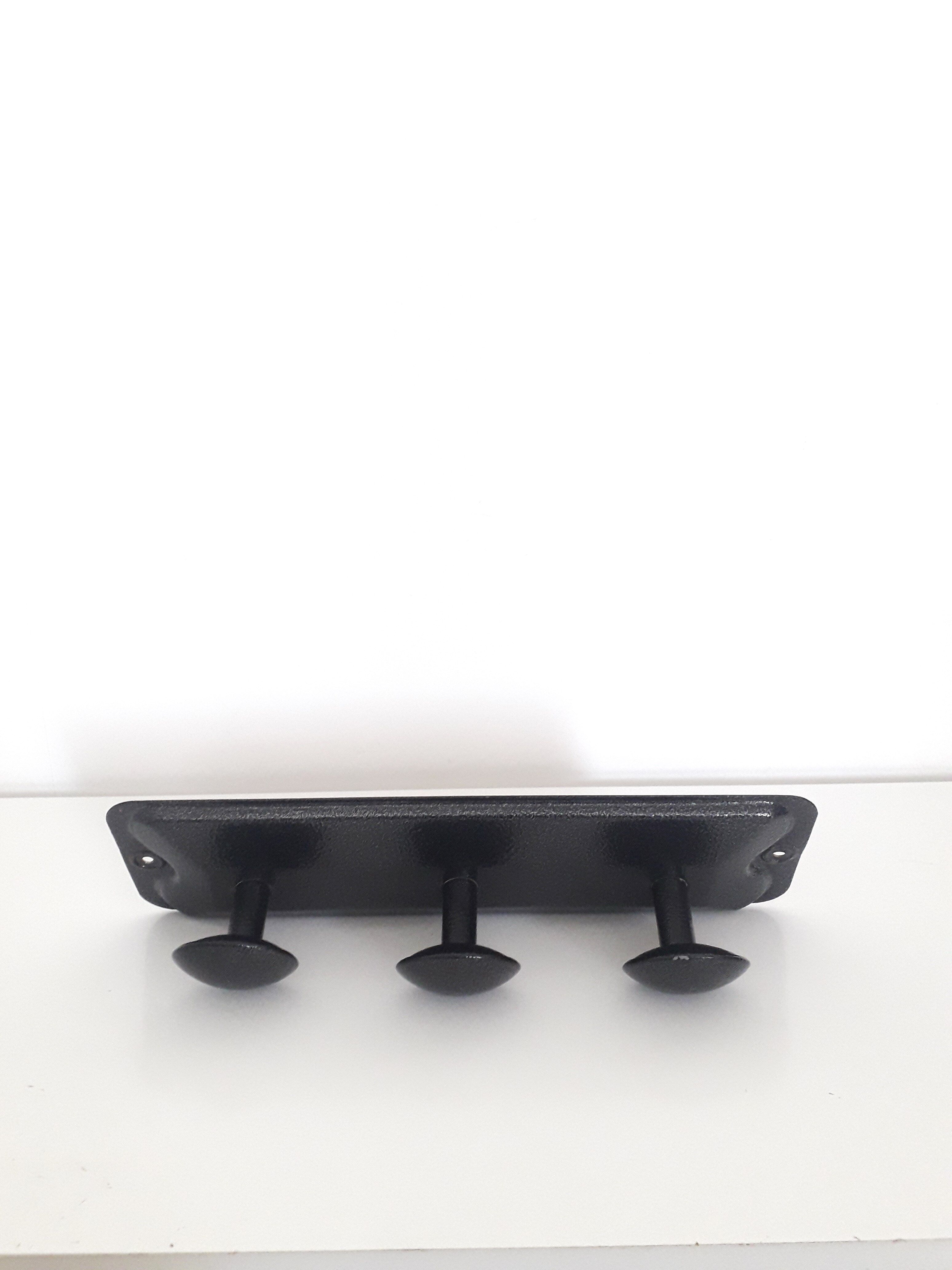 Wall coat rack -Genexco - 3 metal hooks - 1990