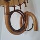 Pair of rattan wall lamps 1960