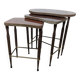 Trio de tables gigognes forme rognon