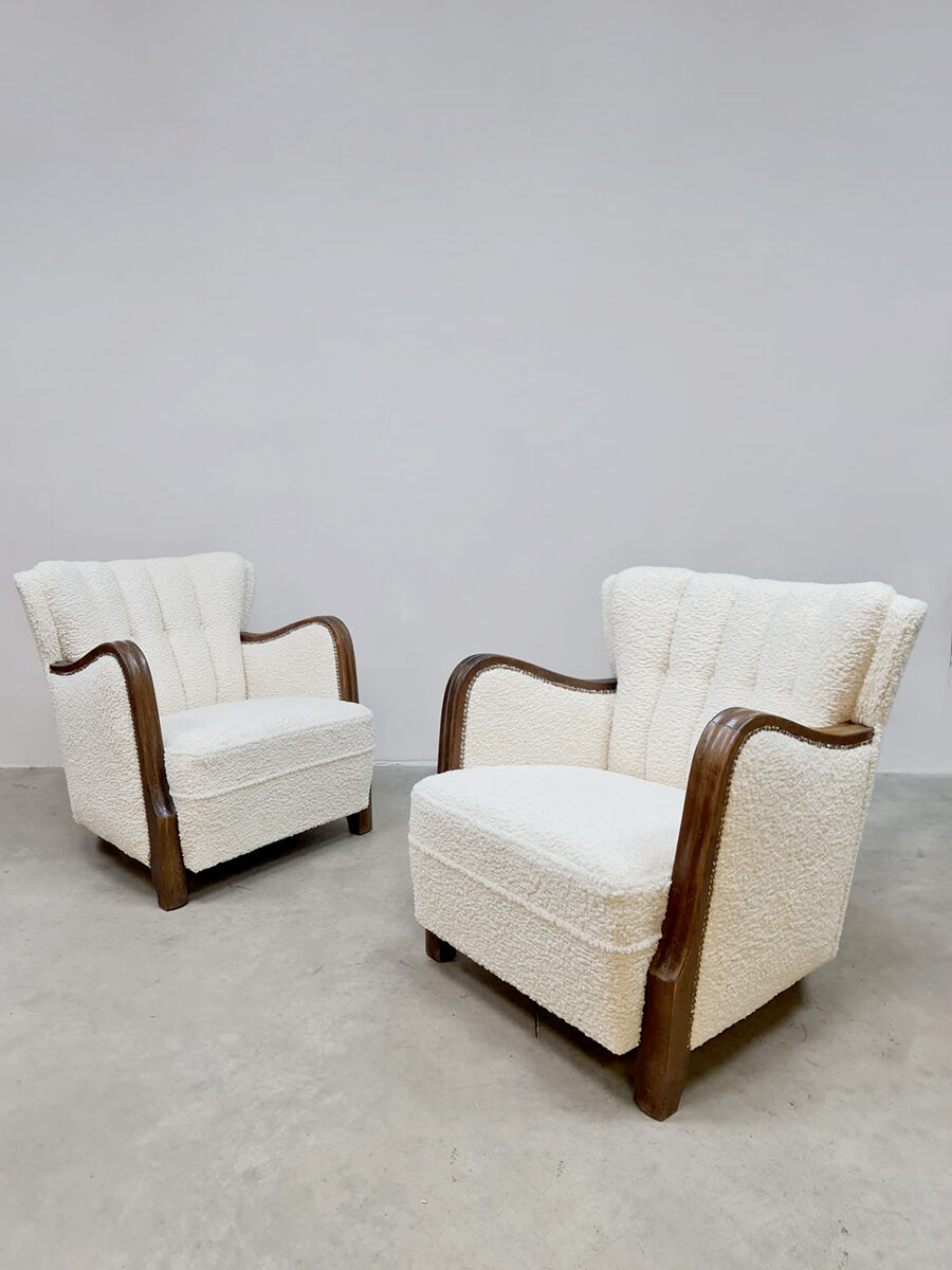 Art Deco armchairs lounge chairs