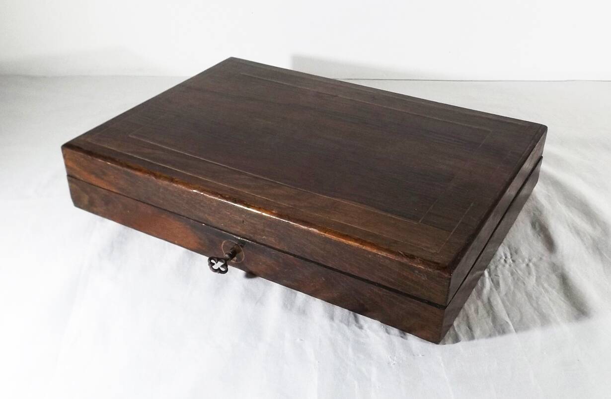 beautiful wooden storage box or jewelry box