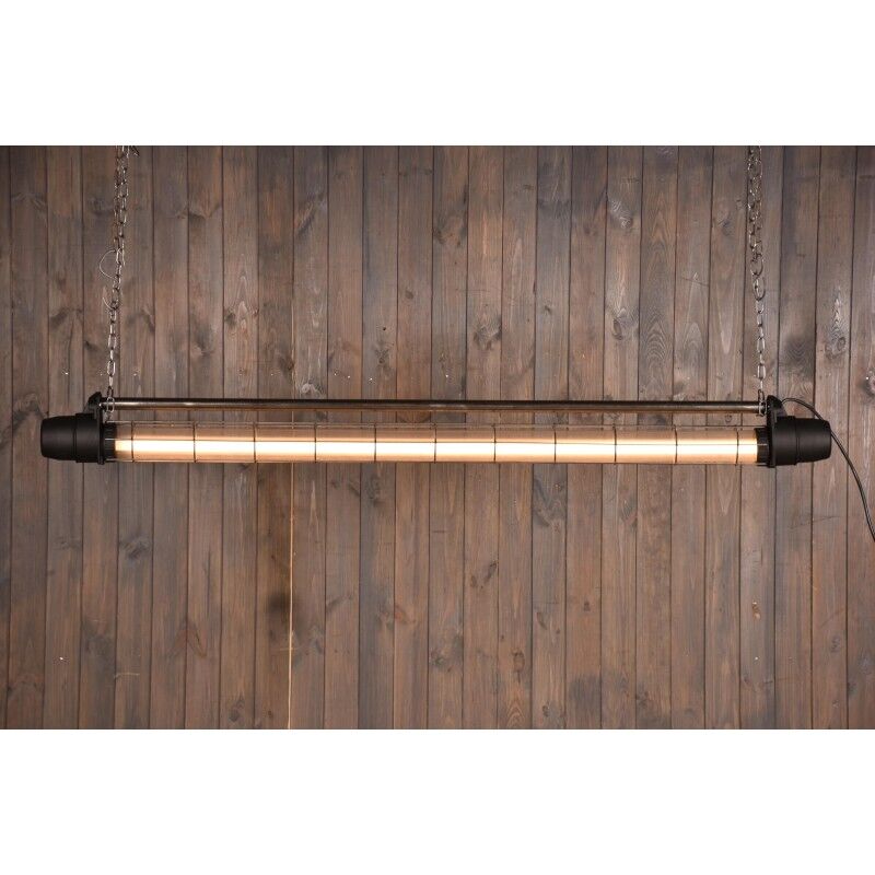 Industrial refurbished cage black lamp