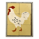 Cadre puzzle en bois des années 30/40 représentant un coq.