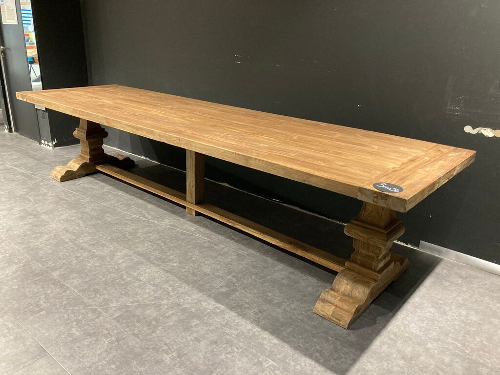 Solid chene table 300 x 100 cm