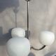 Sputnik 1970 triplet globes opal glass