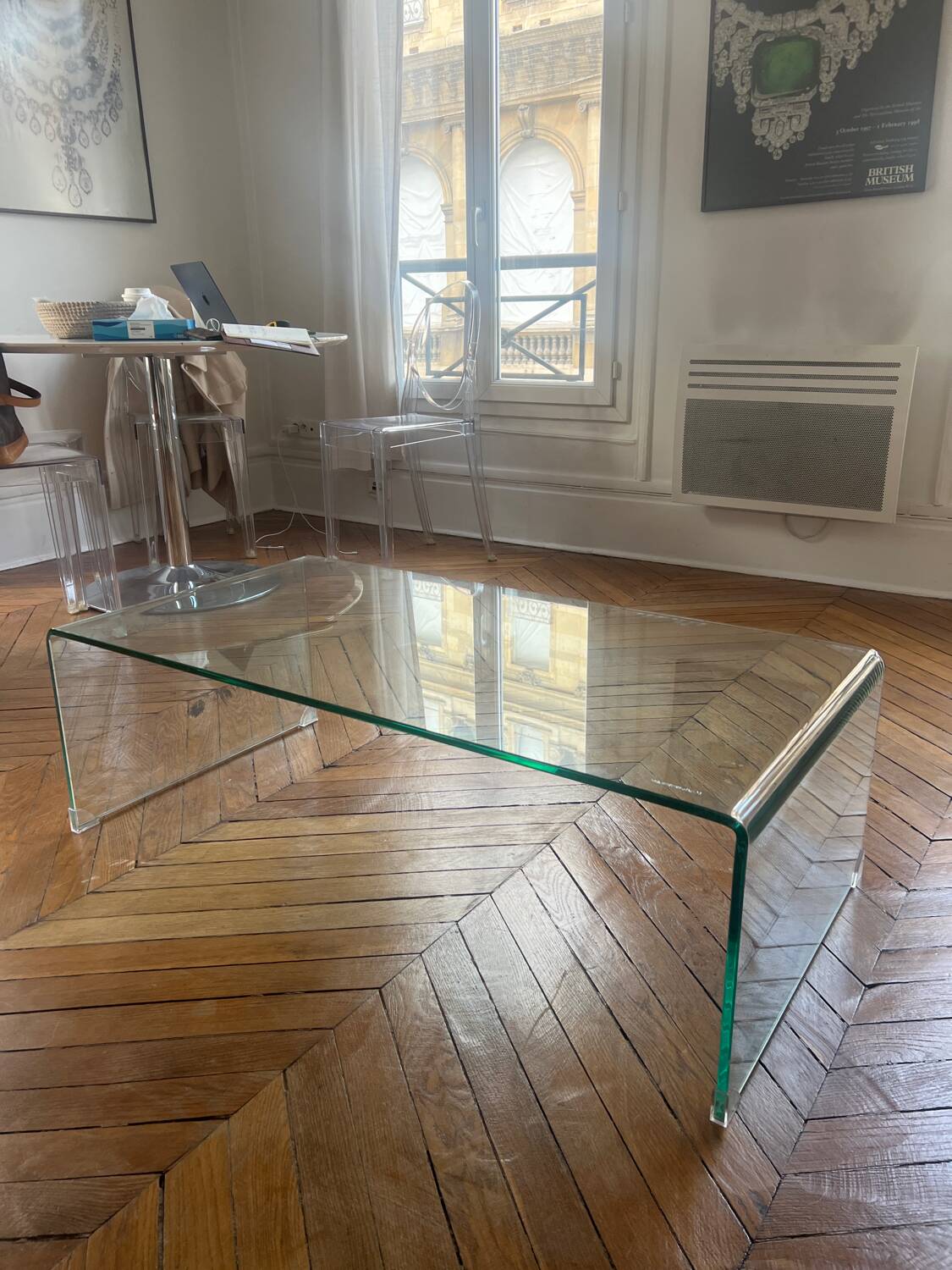 Table basse en verre trempé – Habitat – Modèle Gala