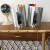 Pair of vintage sconces design space age