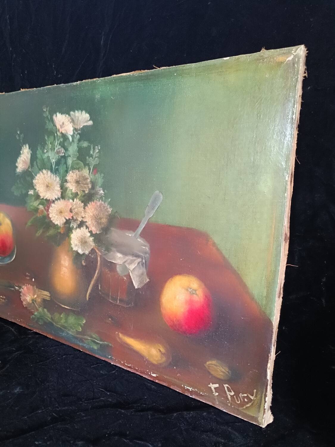 Toile Nature morte signée