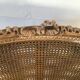Louis XVI style caned bench