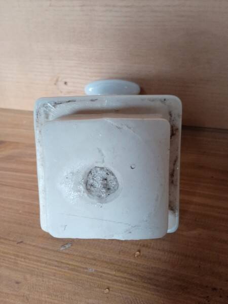 Patere SDB ceramique emaillée ep art deco