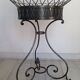 Pair of wrought iron planters