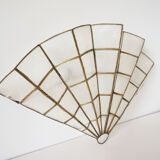 Mother-of-pearl fan sconce