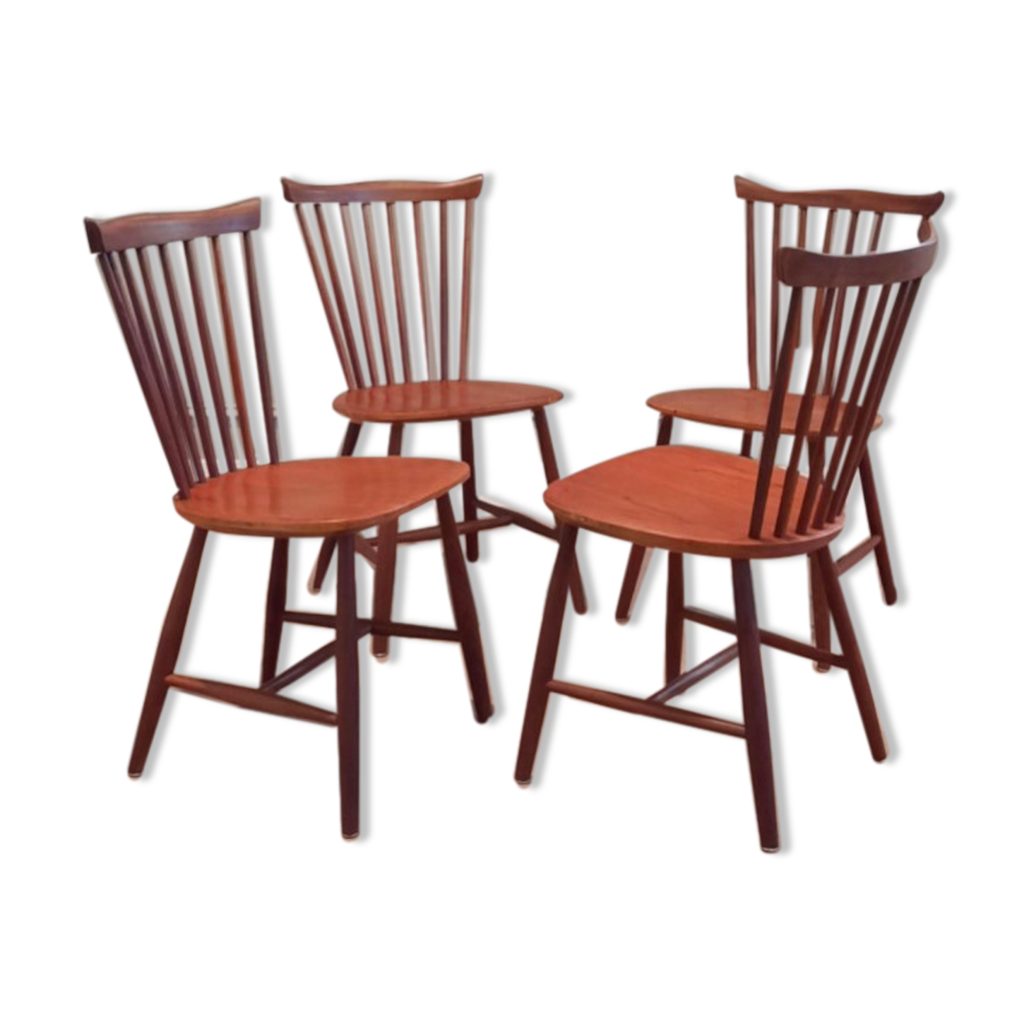 Set of 4 SH41 dining table chairs by Yngve Ekström for Nesto Pastoe 1960