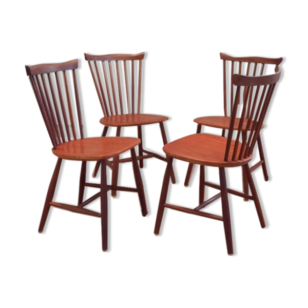 Set of 4 SH41 dining table chairs by Yngve Ekström for Nesto Pastoe 1960