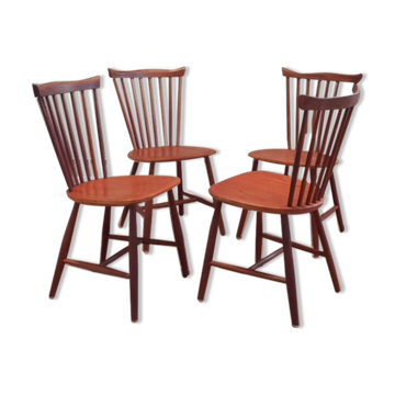 Set of 4 SH41 dining table chairs by Yngve Ekström for Nesto Pastoe 1960